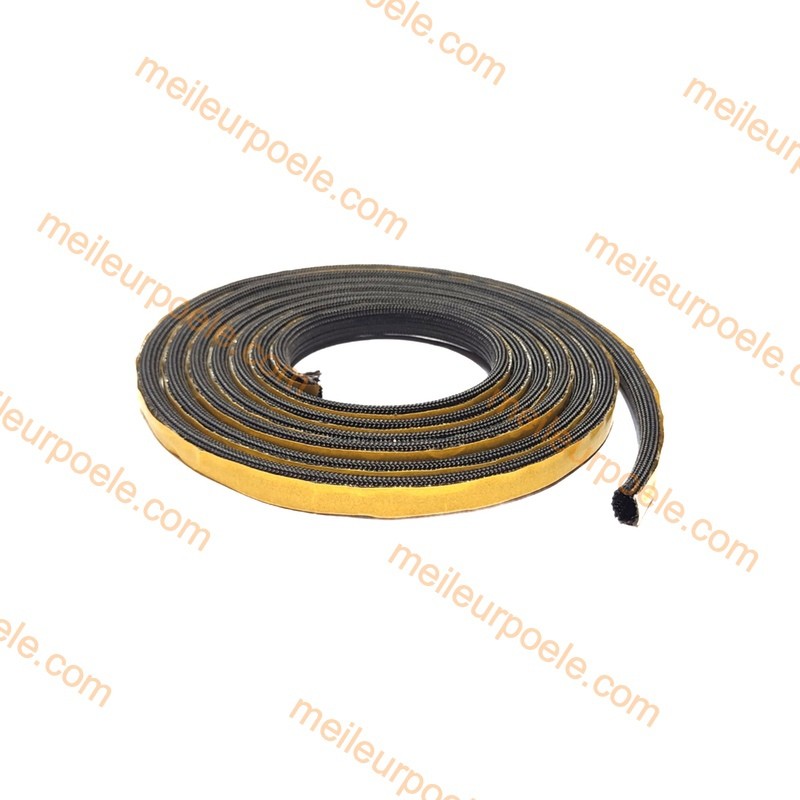 JOINT FIBRE 8X1MM NOIR ADHESIF EDILKAMIN  (Prix au mètre linéaire) R188140