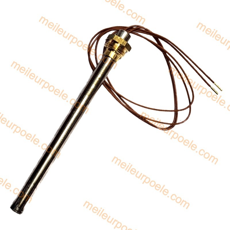 Bougie d'allumage poêle à pellets 300W compatible longueur 140 mm - diamètre 9,9 mm Raccord à vis Bougie d'allumage poêle à pellets 300W compatible longueur 140 mm - diamètre 9,9 mm Raccord à vis