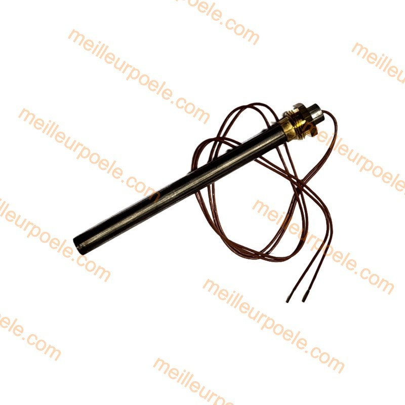Bougie d'allumage poêle à pellets 270W compatible longueur 130 mm - diamètre 9,9 mm Raccord à vis Bougie d'allumage poêle à pellets 270W compatible longueur 130 mm - diamètre 9,9 mm Raccord à vis