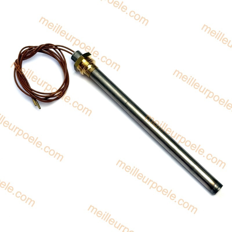 Bougie d'allumage poêle à pellets 280W compatible Longueur 150 mm - diamètre 9 Bougie d'allumage poêle à pellets 280W compatible Longueur 150 mm - diamètre 9