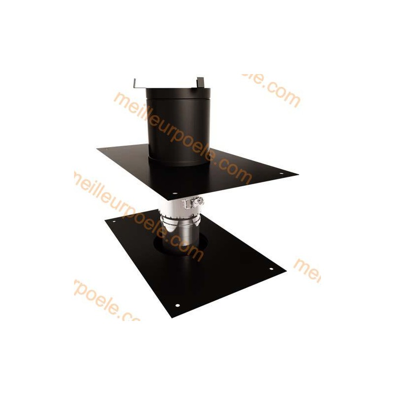 KIT D'ADAPTATION COURT RECTANGULAIRE POUJOULAT PGI Ø80 MM SUR TUBAGE FLEXIBLE REF. 37080933 KIT D'ADAPTATION COURT RECTANGULAIRE POUJOULAT PGI Ø80 MM SUR TUBAGE FLEXIBLE REF. 37080933