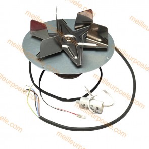 Ventilateur aspiration fumées AVEC encoder pour chaudières RED Ref.414508016. Livré avec condensateur.