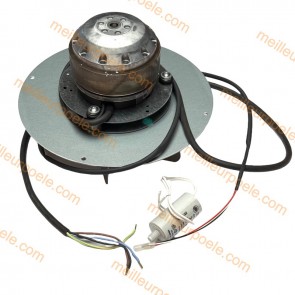 Ventilateur aspiration fumées AVEC encoder pour chaudières RED Ref.414508016. Livré avec condensateur.