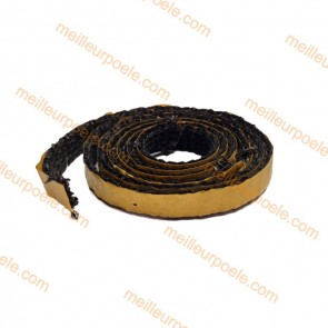 GARNITURE TEXTAPE NOIRE 10X2 mm EDILKAMIN R425810 (prix au mètre linéaire)
