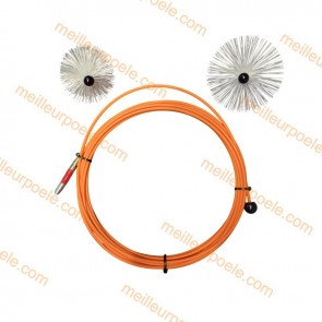 KIT DE RAMONAGE CONDUIT Ø 80 ET Ø 111 LG 8 M PROGALVA  1337
