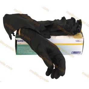 PROGALVA GANTS JETABLES NITRILE, NON POUDRE (BTE 100) (TAILLE L) *