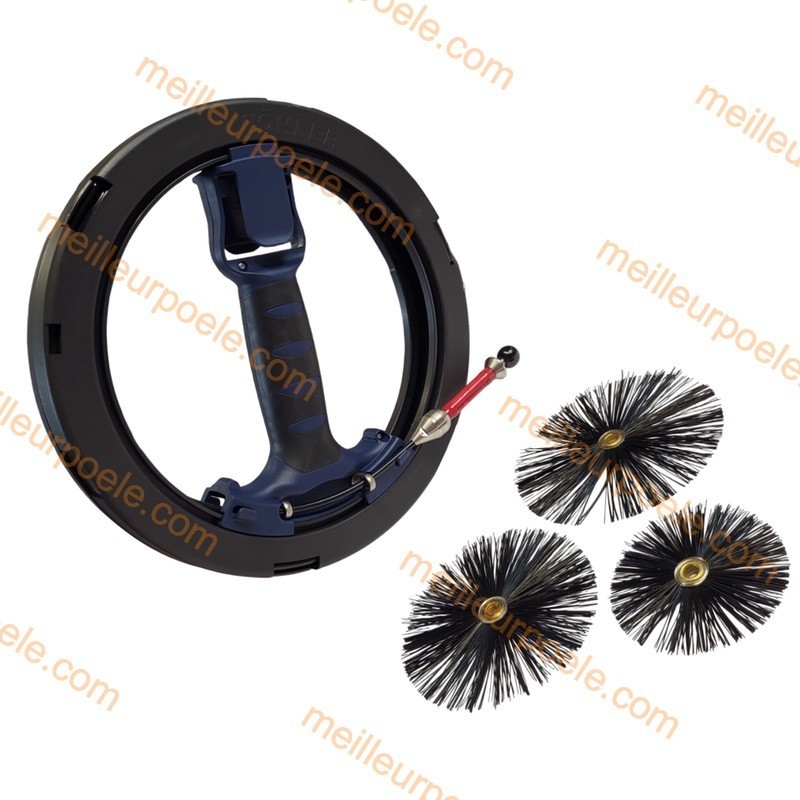 Wöhler Enrouleur Mini S avec hérisson nylon, Ø4,5mm, lg 15 m, raccord M5 Ref. 2071 I