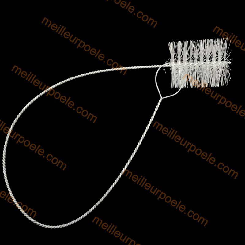 Grand goupillon diamètre 80 mm nettoyage échangeur de fumée RIKA Z32499 - brosse déroulée