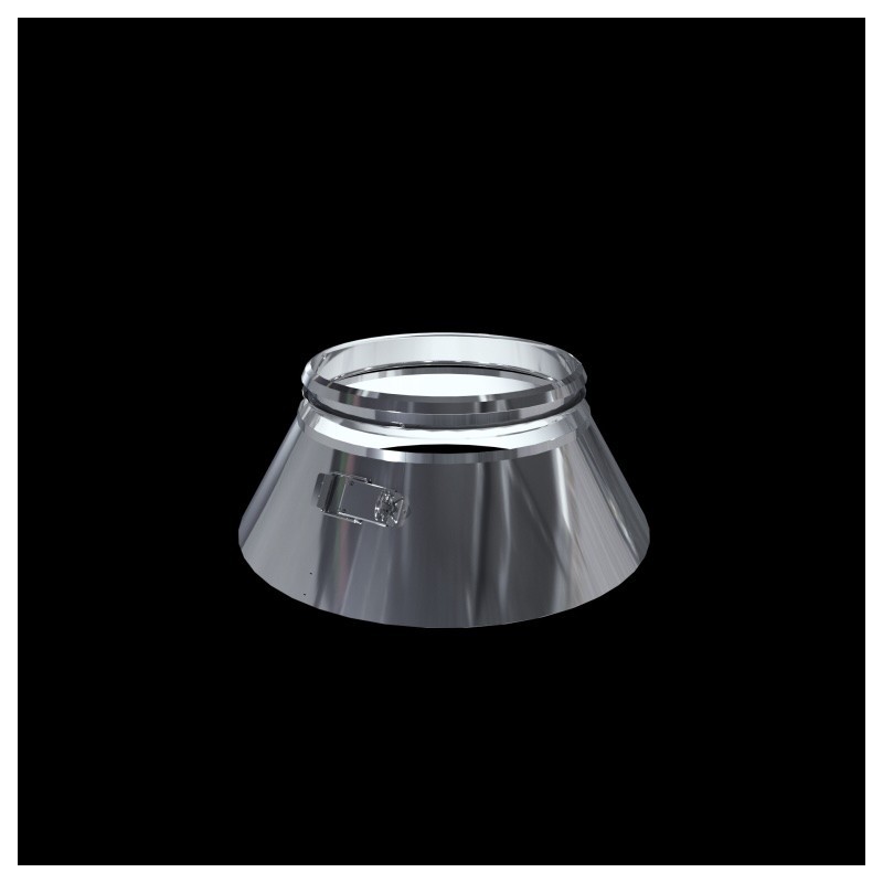 conduit poujoulat Collerette de solin inox avec joint diametre 150 mm