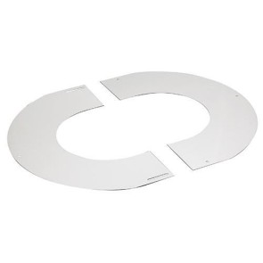 Plaque de propreté Poujoulat Therminox  pour pente de toit 0 à 10° inox (NON PEINT) Ø 150 mm Réf.20150105