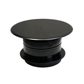 Poujoulat chapeau aspirateur simple inox-inox NOIR Ø 180 mm