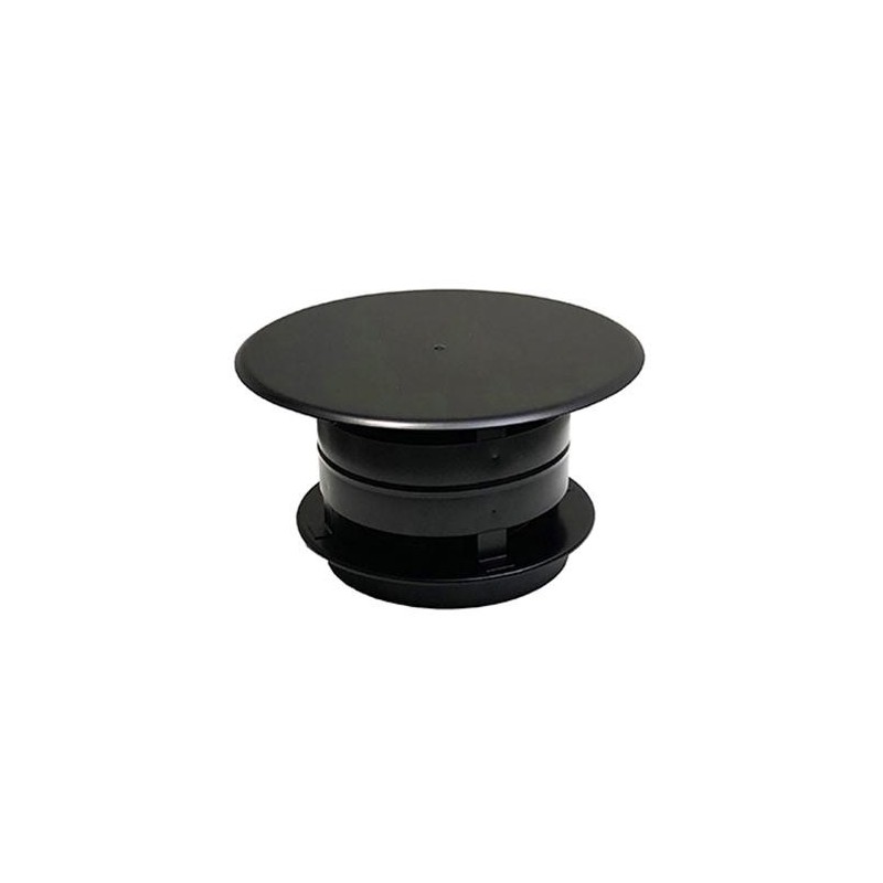 Poujoulat chapeau aspirateur simple inox-inox NOIR Ø 180 mm