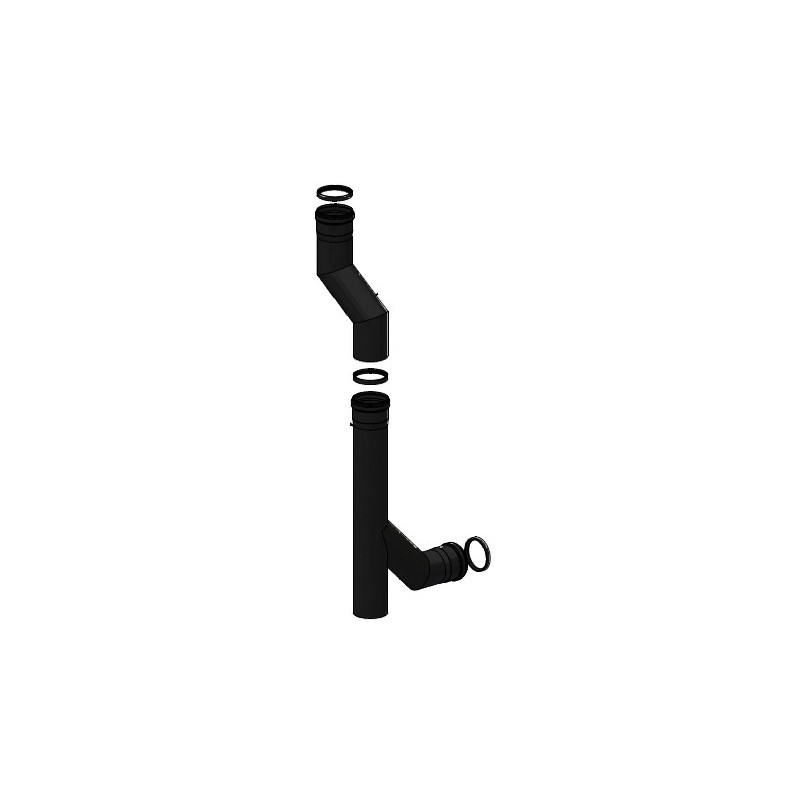 Sortie fumées supérieur FREEPOINT CHROME 5 AT Ref. 4D16025101061