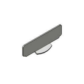 Déflecteur pot de combustion en acier inox AISI 310 L  MCZ ATHOS MULTIAIR Ref. 41401069930