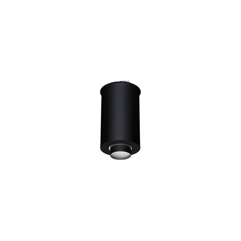 Elément droit de finition Poujoulat Therminox  noir hauteur 45 cm Ø 150 mm  (Poêle Ø 100 mm) Réf.21150015-9019