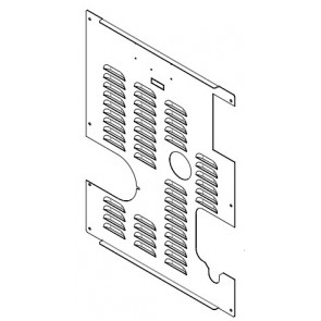 Pièces detachees poele a pellets CADEL Panneau postérieur noir 4141161013300