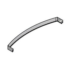 Pièces CADEL Profil frontal superieur Inox 4D242156023