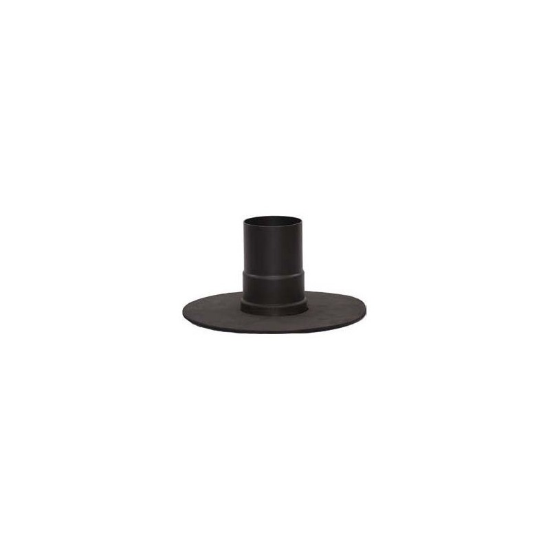Rosace UNICO noire Diametre  80 mm (Diametre  EXT 250) pour poele a pellets
