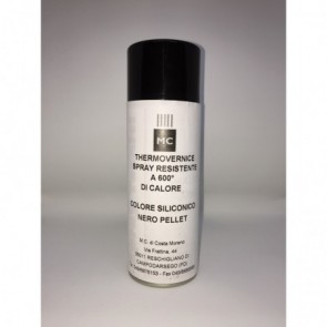 Spray peinture noir pellet pour retouches pour poele a pellets