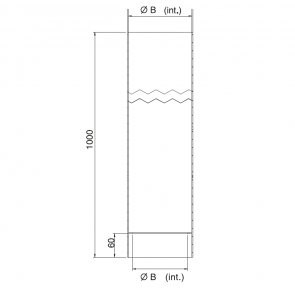 Element droit anticondensation poele bois