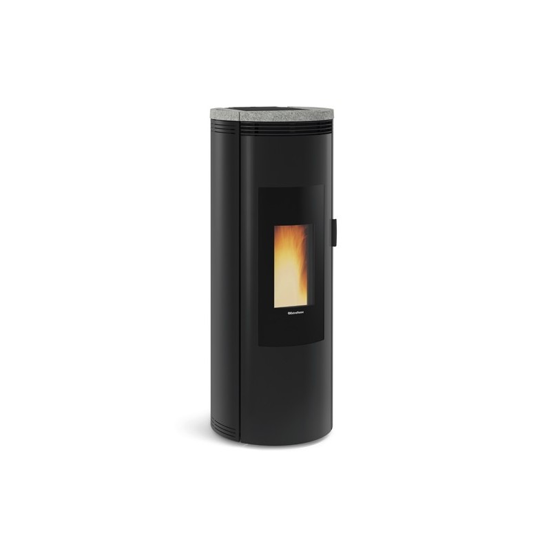 EXTRAFLAME AMIKA Poêle à pellets rond étanche couvercle en pierre naturelle 9 kW