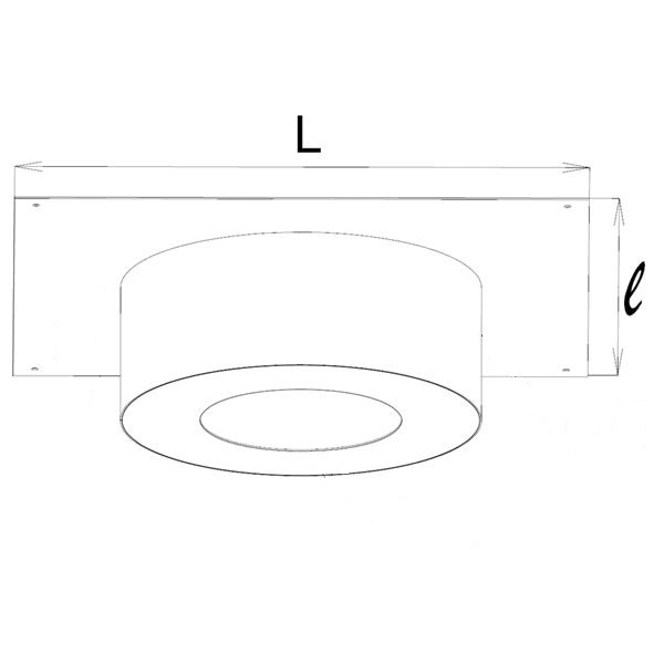 Dimesions plpatine carré&e cache conduit